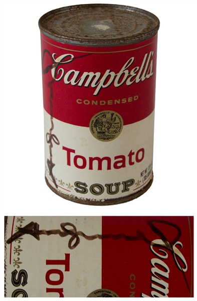 Andy Warhol Signed Iconic Campbells Soup Label